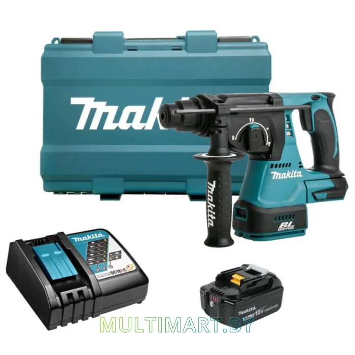 Перфоратор Makita DHR242RT (с 1-им АКБ, кейс)
